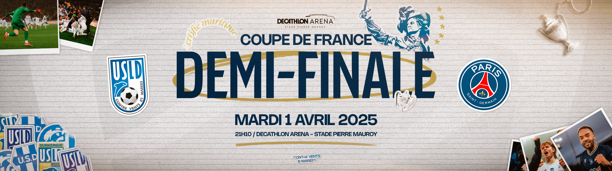 Sport - FOOTBALL : USL DUNKERQUE / PARIS SG